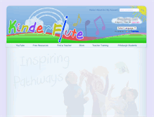 Tablet Screenshot of kinderflute.com